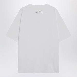 Fear of God Essentials White cotton T-shirt - Img 2