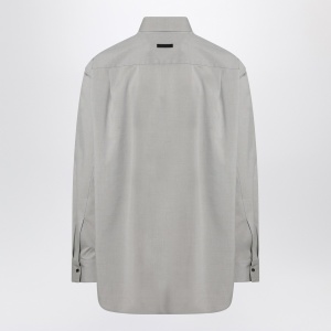 Fear of God Grey dove grey mélange cotton shirt - Img 2