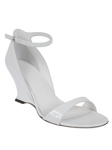 Ferragamo leather adjustable wedge sandals - Img 2