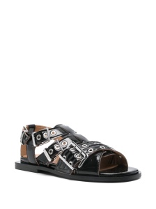 Ganni eyelet-detailing sandals - Img 4