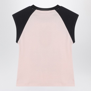 GANNI Pink T-shirt with logo print - Img 2