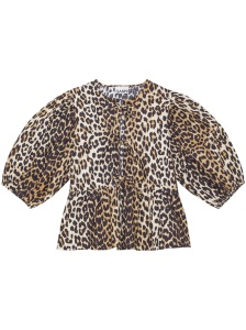 GANNI Top Brown