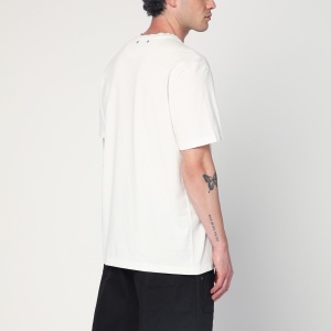 Golden Goose Ivory T-shirt with logo print - Img 2