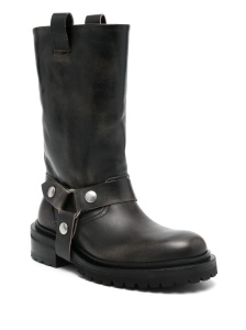 Golden Goose leather biker boots - Img 4