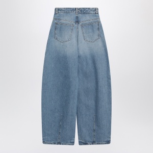 JACQUEMUS Blue Ovalo jeans with curved cut - Img 2
