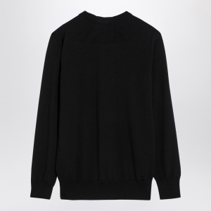 Jil Sander Black wool crew-neck sweater - Img 2