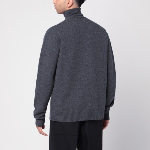 Jil Sander Grey wool turtleneck sweater - Img 2