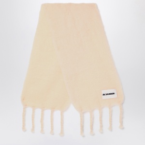 Jil Sander Pale pink mohair blend scarf