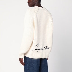 Kenzo x Futura 2000 sweater in white wool - Img 2