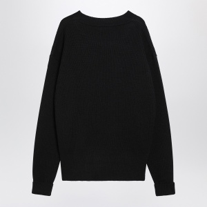 LEMAIRE Black ribbed wool sweater - Img 2