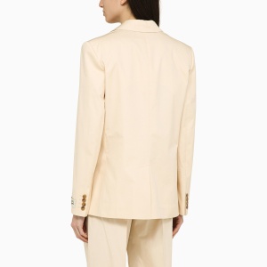 Maison Kitsuné Single-breasted cream cotton jacket - Img 2