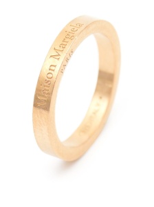 Maison Margiela logo-engraved band ring - Img 3