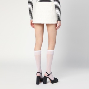 Marc Jacobs Ivory textured tweed mini skirt - Img 2