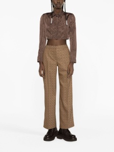 MARINE SERRE Trousers Beige - Img 3