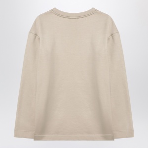 Max Mara Beige sweatshirt in silk blend - Img 2