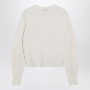 Max Mara Ivory sweater in stretch cashmere knit