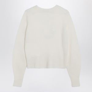 Max Mara Ivory sweater in stretch cashmere knit - Img 2
