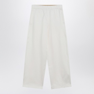 Max Mara White silk blend trousers