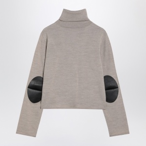 MM6 Maison Margiela Beige wool blend turtleneck sweater - Img 2