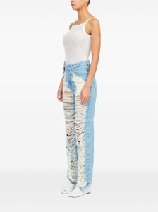 MM6 Maison Margiela Jeans Clear Blue - Img 3