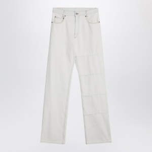 MM6 Maison Margiela White jeans with patches