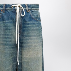 MM6 Maison Margiela Wide-leg washed blue jeans - Img 2