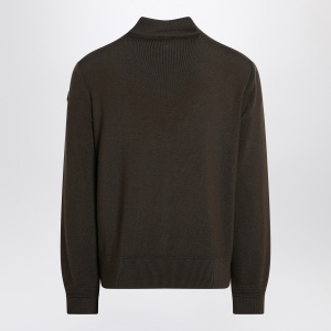 Moncler Cardigan with padded nylon knit sleeves - Img 2