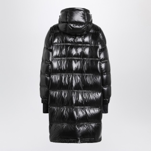 Moncler Grenoble Long glossy black down jacket - Img 2