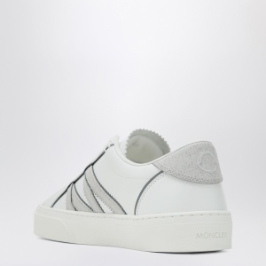 Moncler White leather Monaco2 sneakers - Img 2