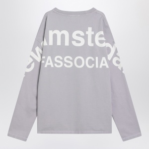 New Amsterdam Surf Association Oversized lavender T-shirt with logo - Img 2