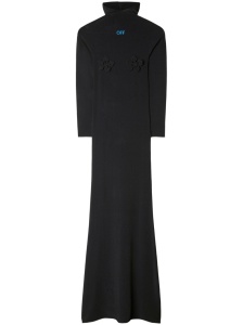 Off White High-neck long dress
