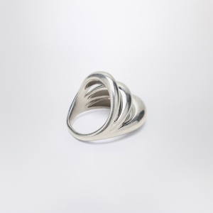 Panconesi Triptych Blow Up silver ring - Img 2