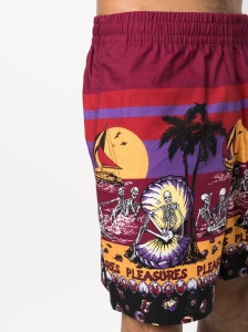 Pleasures Shorts Bordeaux - Img 2