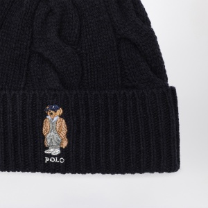 Polo Ralph Lauren Navy blue wool Polo Bear hat - Img 2