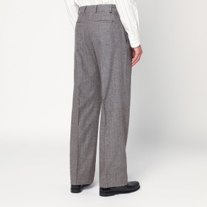 PT Torino Light brown wool pants with pleats - Img 2