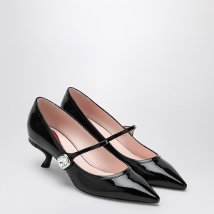 ROGER VIVIER Black patent leather Mary Jane Virgule decolletés - Img 2