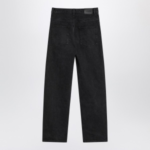 Saint Laurent Black Carrot-Fit jeans with a washed effect - Img 2