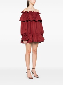 Saint Laurent ruffled cotton mini dress - Img 3