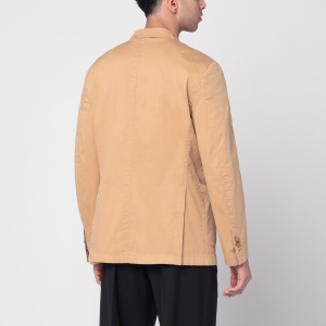 Santaniello Walnut-coloured single-breasted jacket in cotton - Img 2