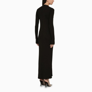 The Attico Black viscose long cardigan - Img 2