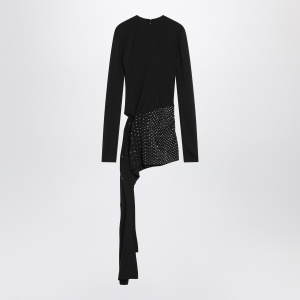 The Attico Mini black dress with thermostrass - Img 2