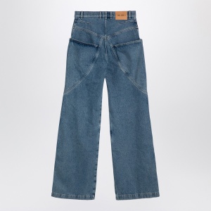 The Attico Sky Blue baggy jeans with large pockets - Img 2