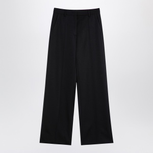 Valentino Black wool wide trousers