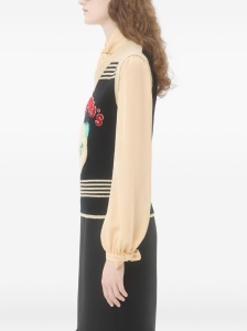 Valentino Cat-motif stripe-detail vest - Img 4
