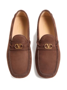 Valentino Garavani Fastaway Driver Moccasin In Deer Suede - Img 4