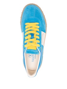 Valentino Garavani Low Top Upvillage Sneaker In Split And Nylon - Img 2