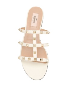 Valentino Garavani Rockstud Flat Slide Sandal - Img 4