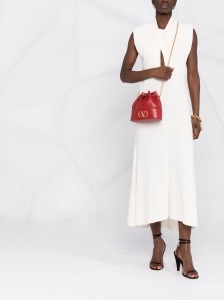 Valentino Garavani VLogo leather bucket bag - Img 2