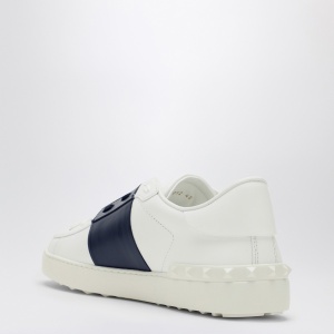 Valentino Garavani White/marine blue Open sneakers - Img 2