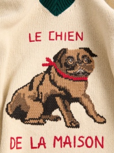 Valentino Le Chien De La Maison Jacquard Embroidery Wool Sweater - Img 3